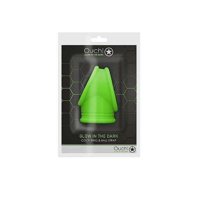 Glow Cock Ring & Ball Str Glow in the Dark - Overview
