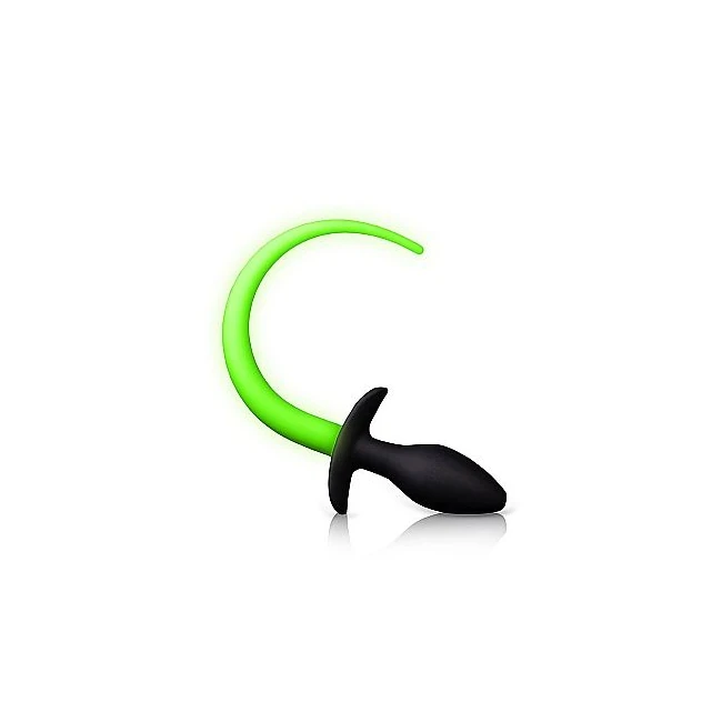 Glow Puppy Tail Plug Glow the Dark - Shape & Comfort