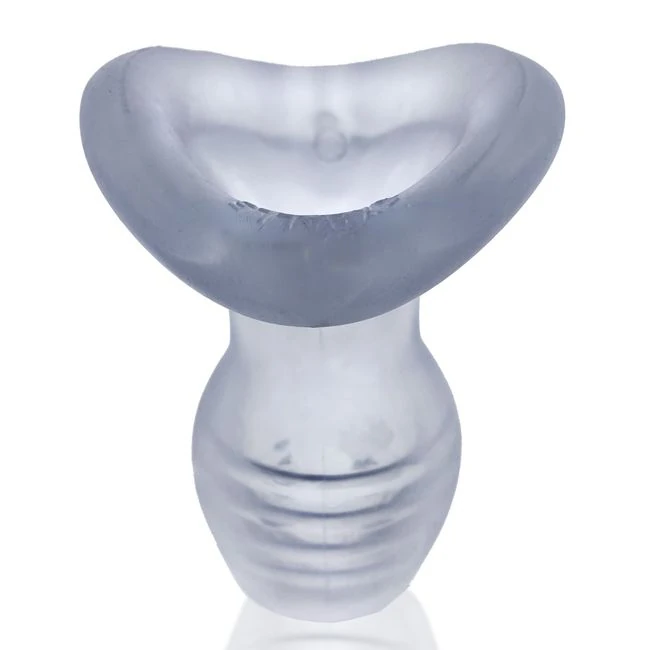 Glowhole-2 Buttplug W/ Le Insert Large Clear Frost - Graduated Sizing