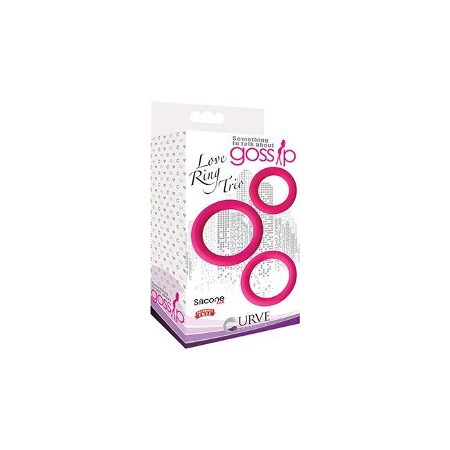 Gossip Love Ring Trio Mag - Shape & Texture