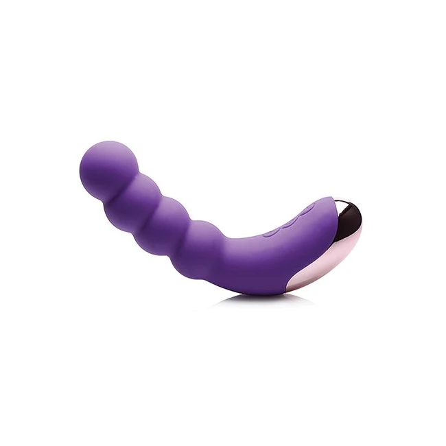 Gossip Silicone Beaded G- Rechargeable Vibrator Violet - Gossip Silicone Beaded G-Spot Rechargeable Vibrator - Violet