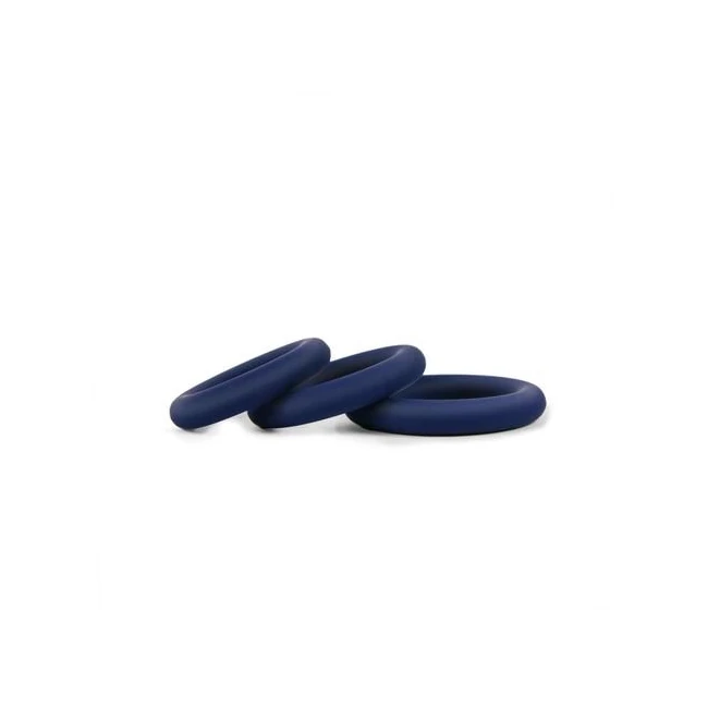 Hombre Snug Fit Silicone C-ring 3 Pk Navy - Material Feel