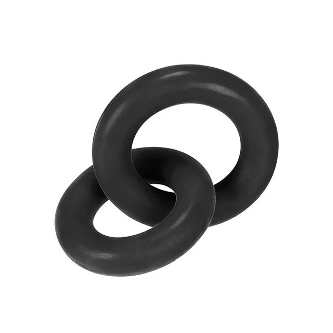 Hunkyjunk Duo Linked Cock Rings Tar - Overview