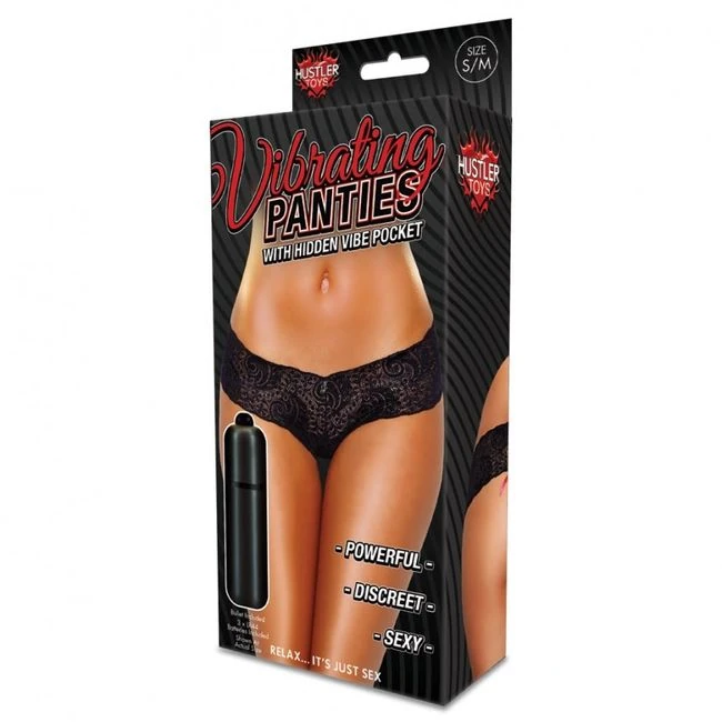 Hustler Toys Lace Up Back Vibrating Panty - Vibration Modes