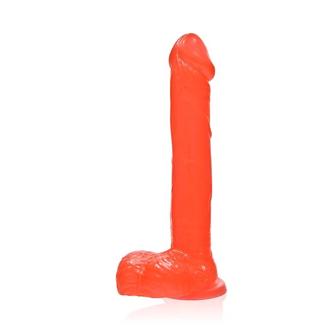 Ignite Cock W/balls 9in R Suction Cup - Powerful Suction Cup for Hands-Free Play