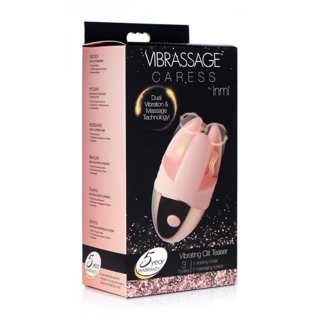 Inmi Vibrassage Caress Vibrating Clit Teaser - Vibration Modes and Stimulation