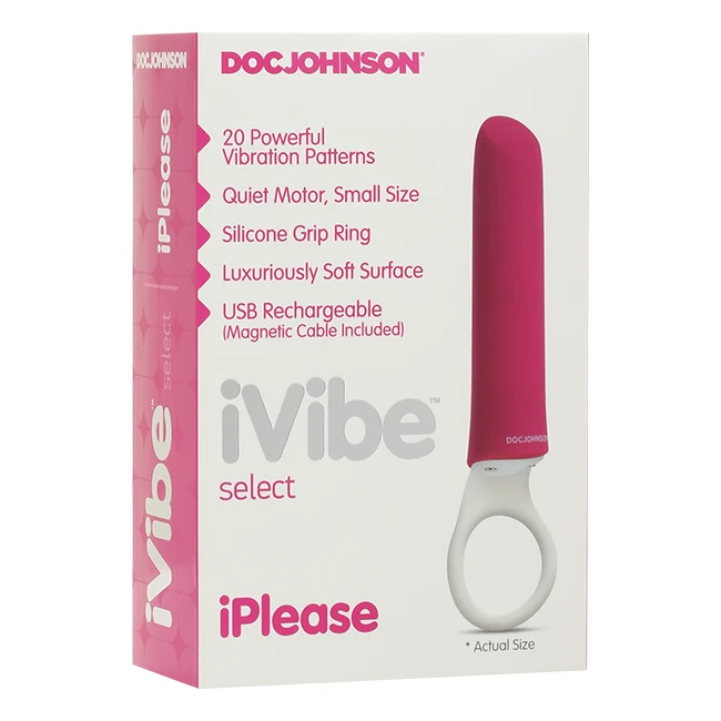 Ivibe Select Iplease W Silicone Grip Ring Pink/white - How It Feels