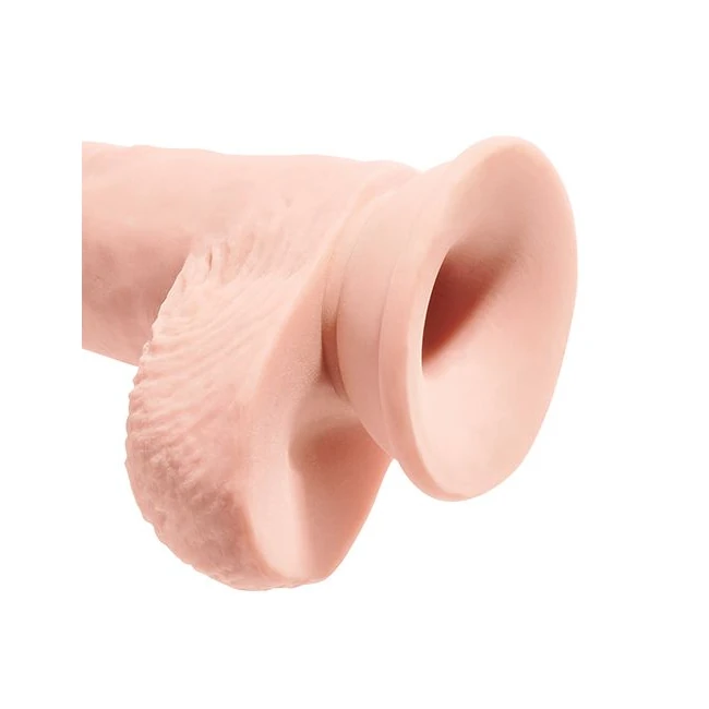 King Cock Plus 10 in Trip Density Fat Cock W/ Balls Light - Features