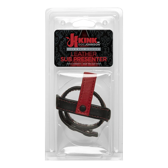 Kink Leather Sub Presente Black & Red - Shape & Texture