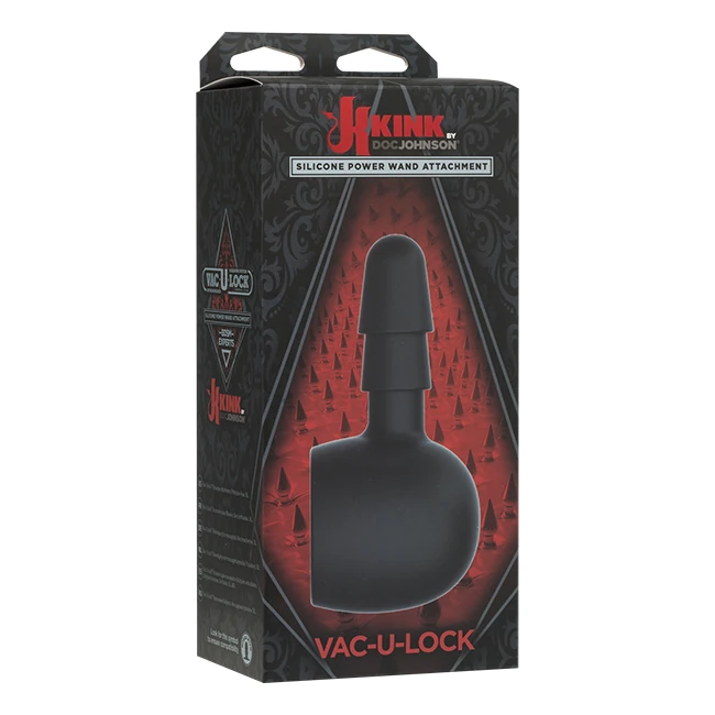 Kink Silicone Wand Attach Black - Enhance Your Pleasure with the Kink Silicone Wand Attachment Black