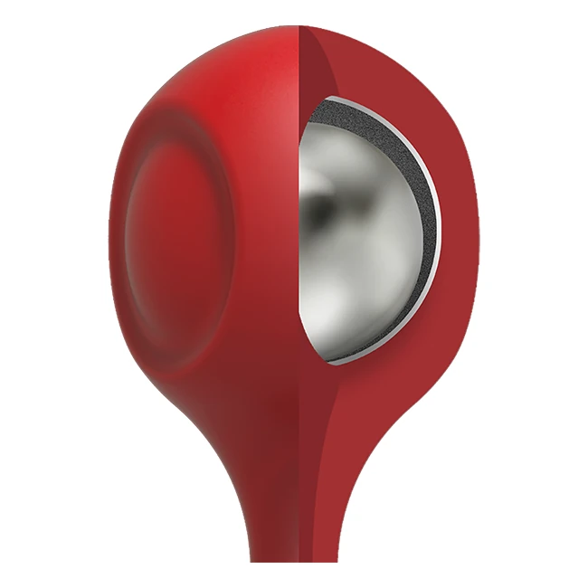 Kink Weighted Silicone an Balls Red - Shape & Texture