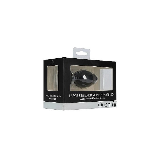 Large Ribbed Diamond Hear Plug - Shape & Comfort