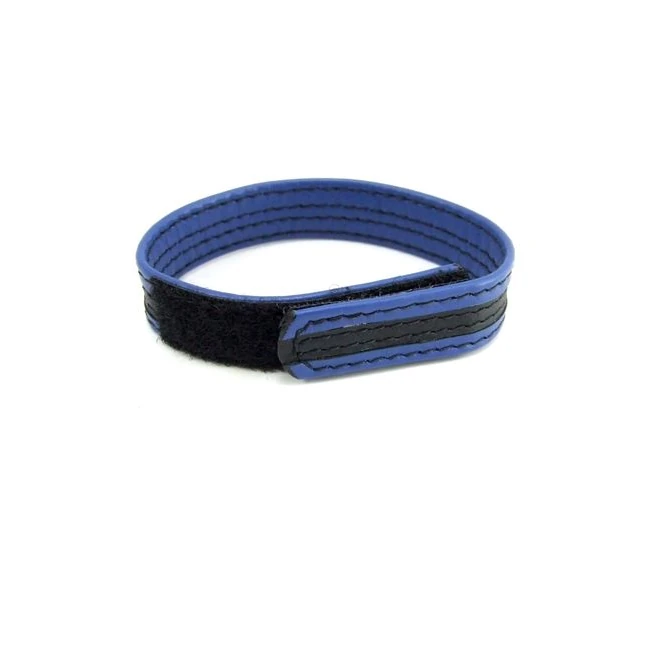 Leather Velcro C Ring Black/blue - Hardware & Fasteners