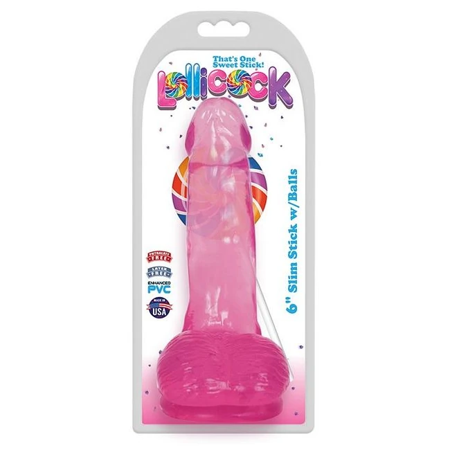 Lollicock 6 Slim Stick W/balls - Shape & Texture