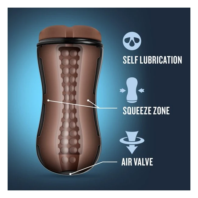 Loverboy the Mechanic Sel Lubricating Stroker Brown - Grip & Control