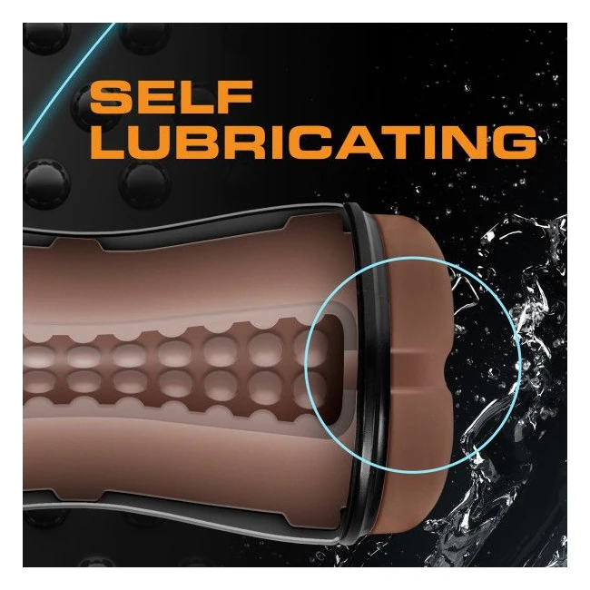 Loverboy the Mechanic Sel Lubricating Stroker Brown - Additional Details