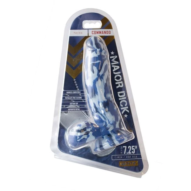 Major Dick- Commando-blue Dong 7.25 " - Material Feel
