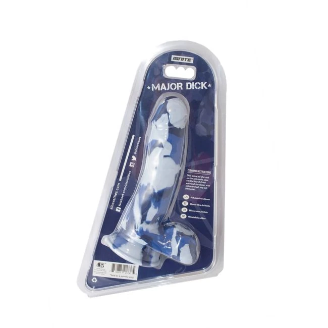 Major Dick- Commando-blue Dong 7.25 " - Size & Fit