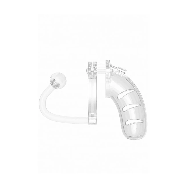 Mancage Chastity 4.5in Ca Plug Model 11 Transparent - Graduated Sizing & Additional Features
