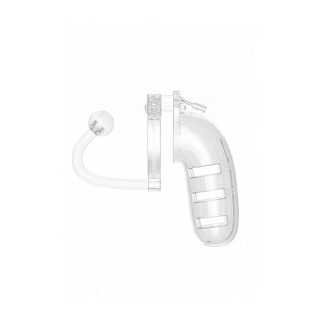 Mancage Chastity 5.5in C Plug Model 12 Transparent - Enhanced Stimulation