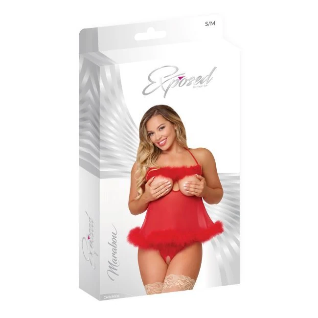 Marabou Babydoll Set - Fabric & Feel