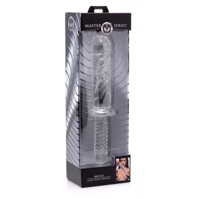 Master Series Glass Dildo Thruster - Temperature Play & Compatibility