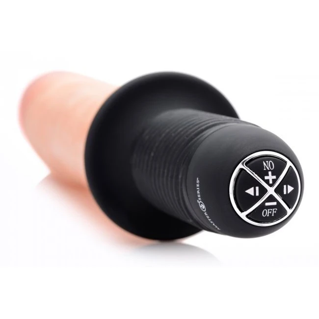 Master Series Onslaught 1 Dildo Thruster Flesh - Vibration Modes