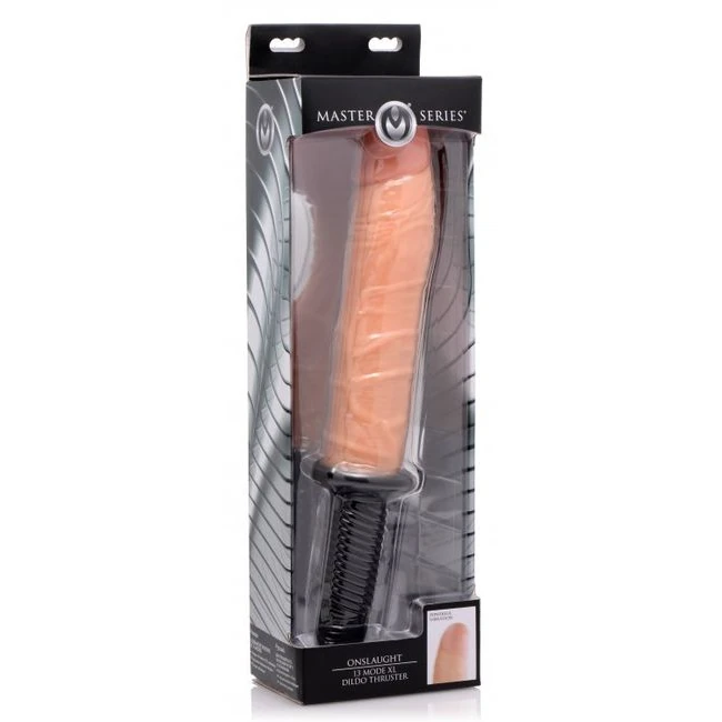 Master Series Onslaught 1 Dildo Thruster Flesh - Measurements