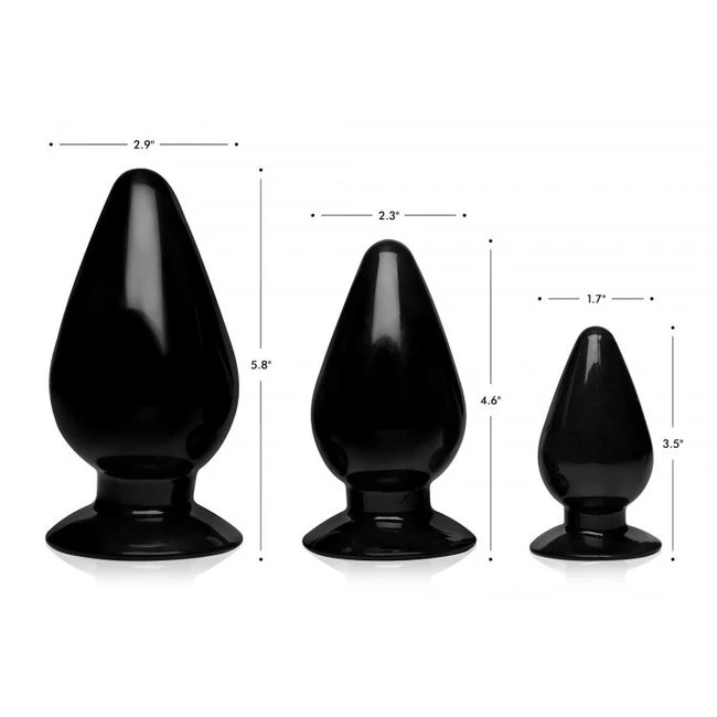 Master Series Triple Cone Anal Plug Set - How It Feels