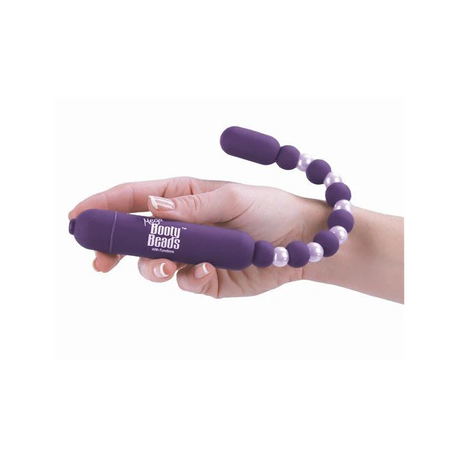 Mega Booty Beads Violet 7 Functions - Vibration Modes