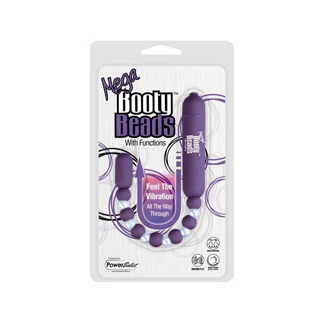 Mega Booty Beads Violet 7 Functions - Power & Performance