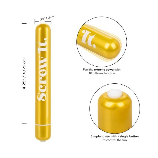 Naughty Bits Screw It Pow Vibrator - Power & Performance