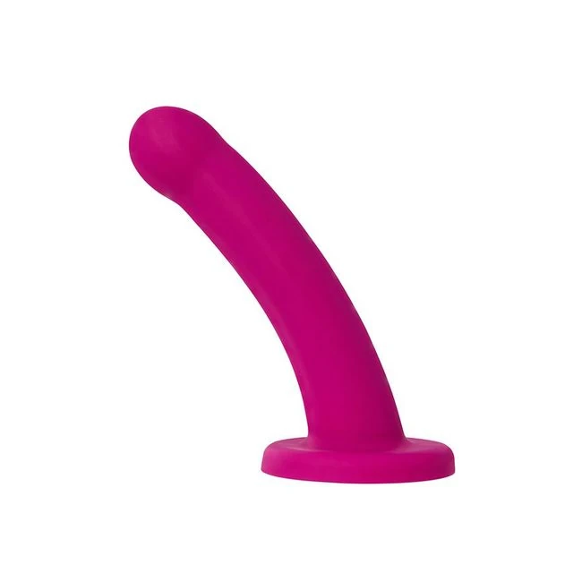 Nexus Galaxie Plum 7in Silicone Strap on - Shape & Texture