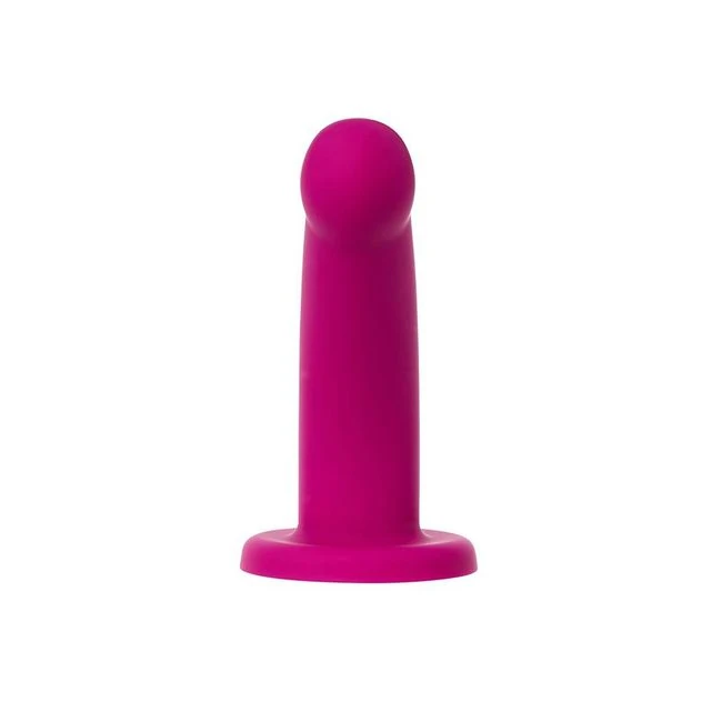Nexus Galaxie Plum 7in Silicone Strap on - Material Feel