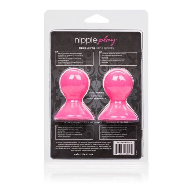Nipple Play Silicone Pro Nipple Suckers Pink - Power & Performance