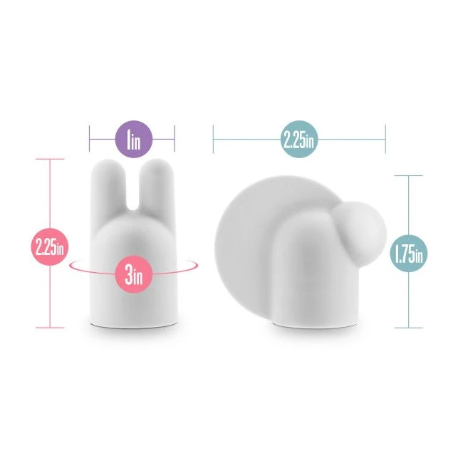 Noje Pleasure Wand Heads Hugger & Flicker - Vibration Modes and Stimulation