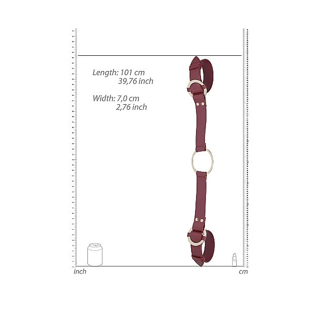 Ouch Halo Handcuff W Conn Burgundy - Hardware & Fasteners