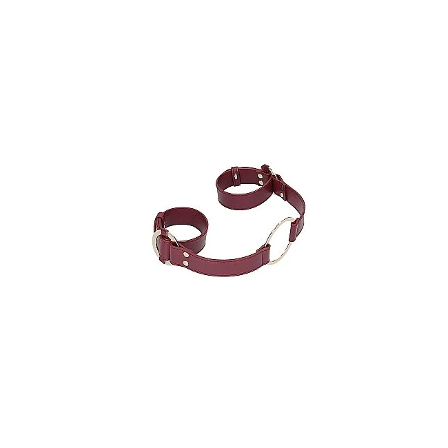 Ouch Halo Handcuff W Conn Burgundy - Materials & Specifications