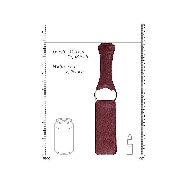 Ouch Halo Paddle Burgundy - Hardware & Fasteners