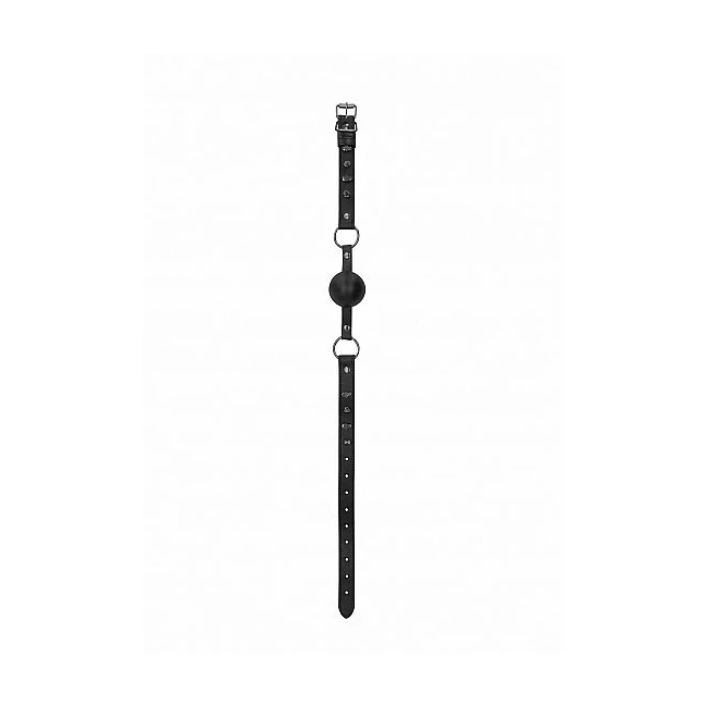Ouch! Skulls & Bones Sili Ball Gag Black - Shape & Comfort