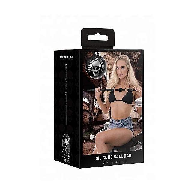Ouch! Skulls & Bones Sili Ball Gag Black - Material & Safety