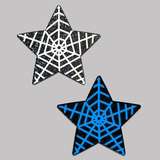 Pastease Black Glitter St Spider Web - Fabric & Feel