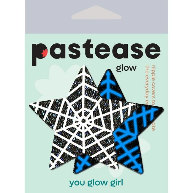 Pastease Black Glitter St Spider Web - Fit & Sizing