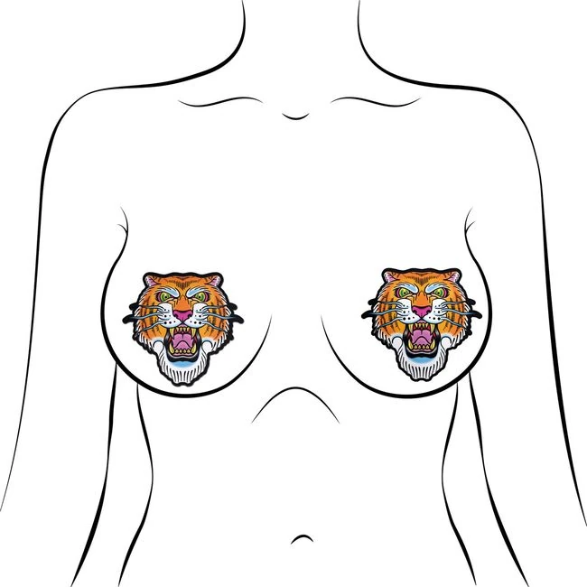 Pastease Ferocious Tattoo Tigers - Fabric & Feel