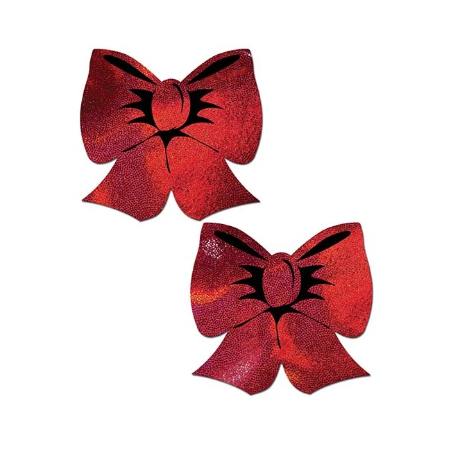 Pastease Red Holographic Fuller Coverage - Fabric & Feel