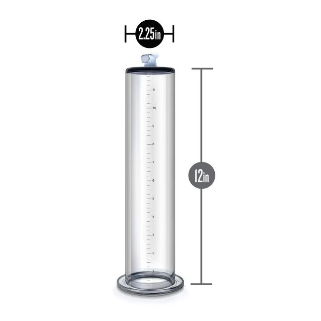Performance 12 in X 2.5 I Penis Pump Cylinder Clear - Materials & Design