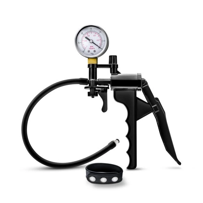 Performance Gauge Pump Pi W/ Silicone Tubing & Silicone Cock Strap Black - Performance Gauge Pump Kit with Silicone Tubing & Cock Strap