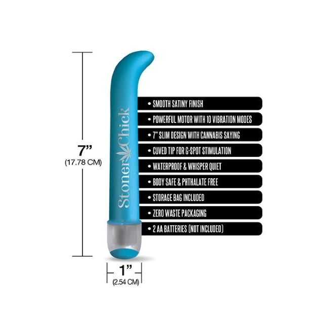 Prints Charming Buzzed 7 Spot Vibe Stoner Chick Blue " - Power & Performance