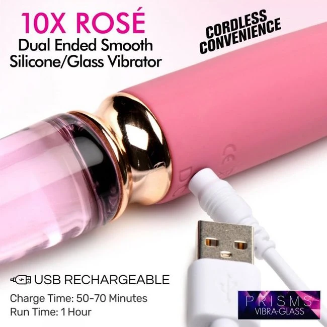 Prisms Vibra-glass 10x Ro Dual Ended Glass Vibrator - How It Feels