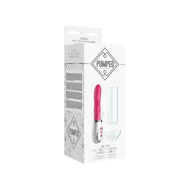 Pumped Thruster 4 in 1 Co Rechargeable Pump Kit Pink - Overview